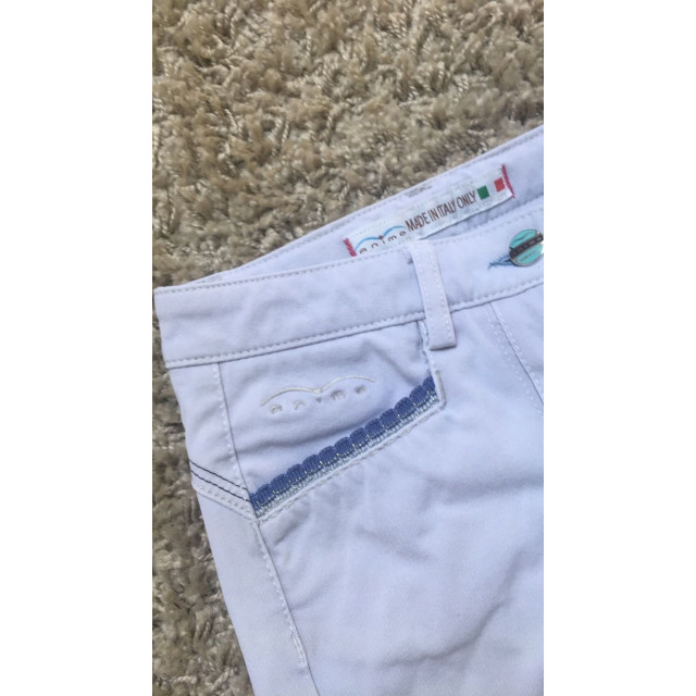 Pantalon de concours Animo 8 ans blanc