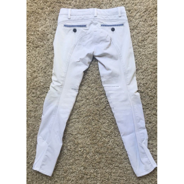 Pantalon de concours Animo 8 ans blanc