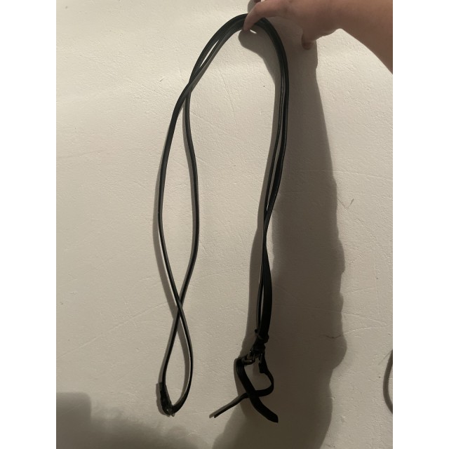 Rênes lisses noires