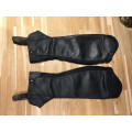 Chaps en cuir noir
