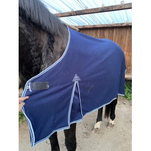 couverture séchante bleu marine/roi équithème