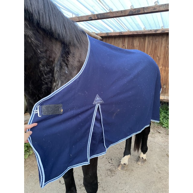 couverture séchante bleu marine/roi équithème