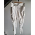 Pantalon hervé godignon blanc à strass