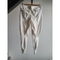 Pantalon hervé godignon blanc à strass