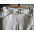 Pantalon hervé godignon blanc à strass