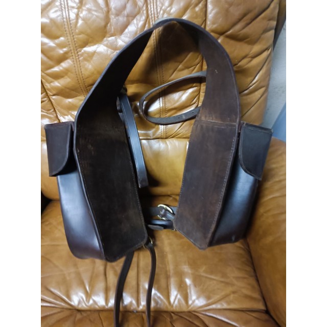 Ensemble sacoches cuir