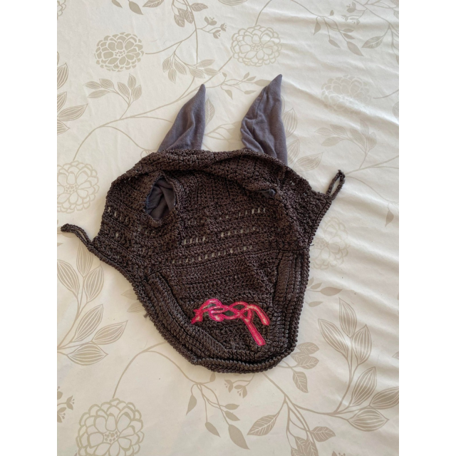 Bonnet Pénlope LEPREVOST gris et rose taille cob