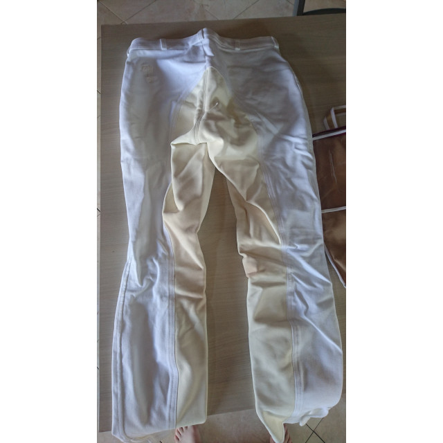 pantalons bancs fonds de peau