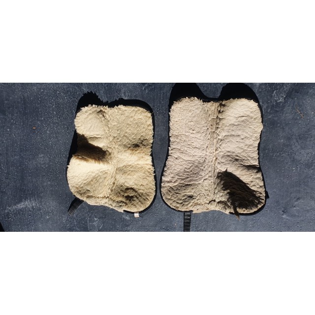 Lot de 2 amortisseurs equitheme noir mouton interieur