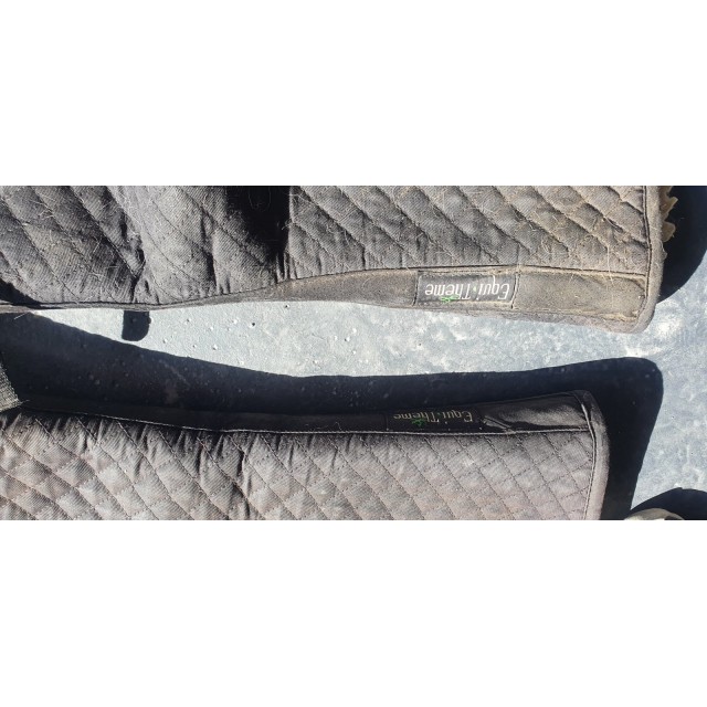 Lot de 2 amortisseurs equitheme noir mouton interieur