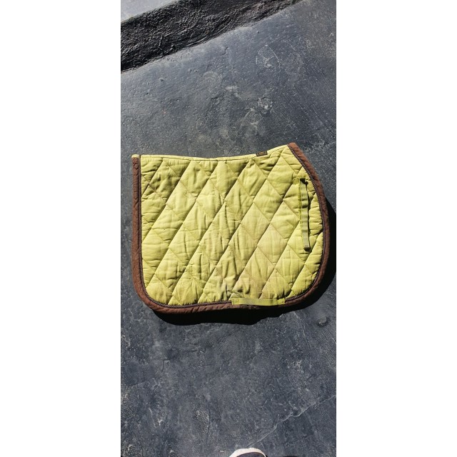 Tapis de selle RG vert pomme / marron Mixte CSO