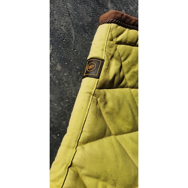 Tapis de selle RG vert pomme / marron Mixte CSO