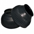 3 cloches noires caoutchouc