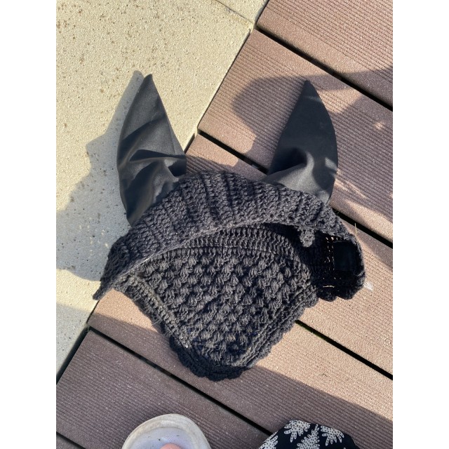 Bonnet de concours noir poney