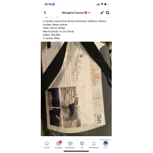 Couverture Kentucky stable rug neuve avec étiquette