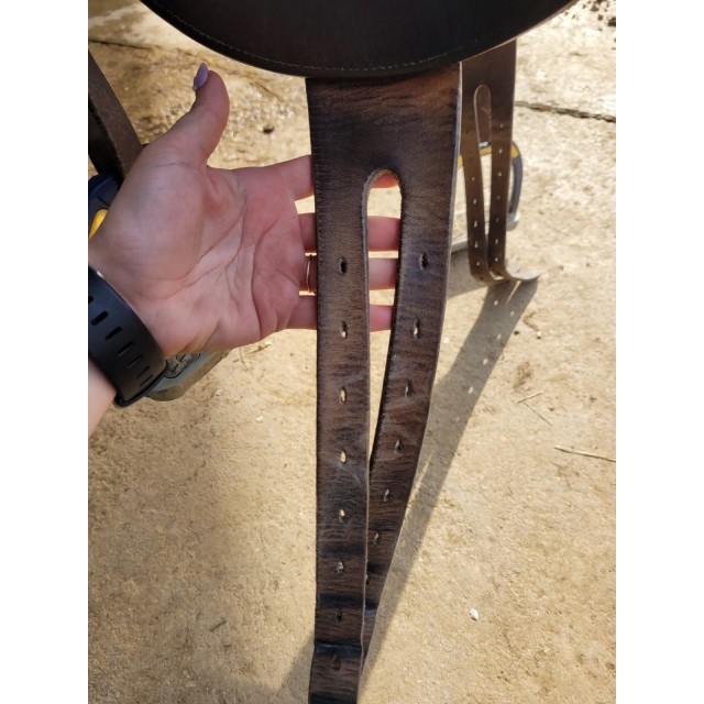 Selle monoquartier childeric 17 marron
