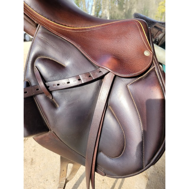 Selle monoquartier childeric 17 marron