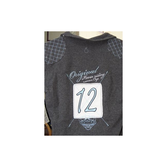 Polo à manches courtes gris foncé