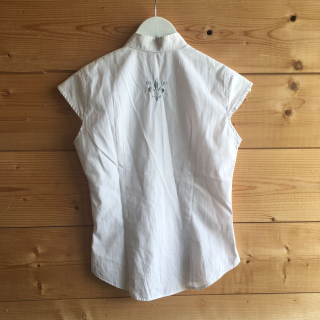 Chemise de concours sans manche Hervé Godignon 12ans blanc