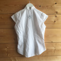 Chemise de concours sans manche Hervé Godignon 12ans blanc
