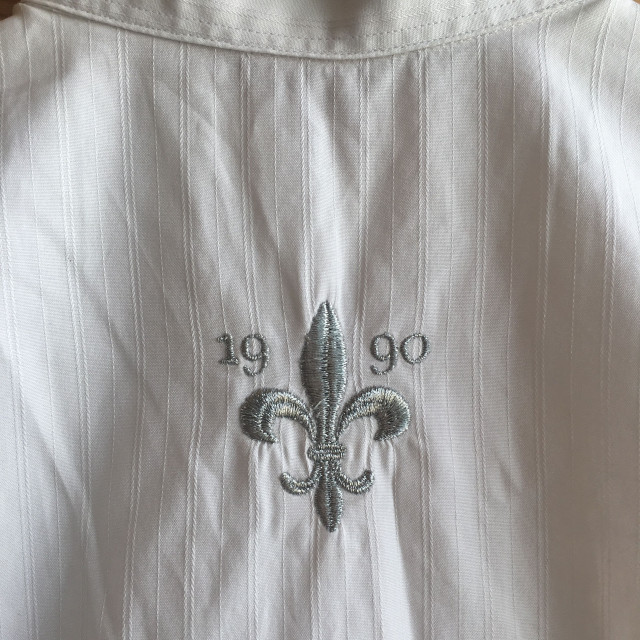 Chemise de concours sans manche Hervé Godignon 12ans blanc