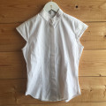 Chemise de concours sans manche Hervé Godignon 12ans blanc