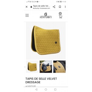 Tapis Kentucky velvet moutarde