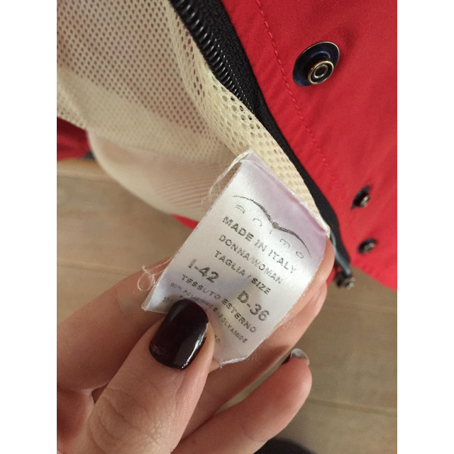 Veste animo waterproof rouge