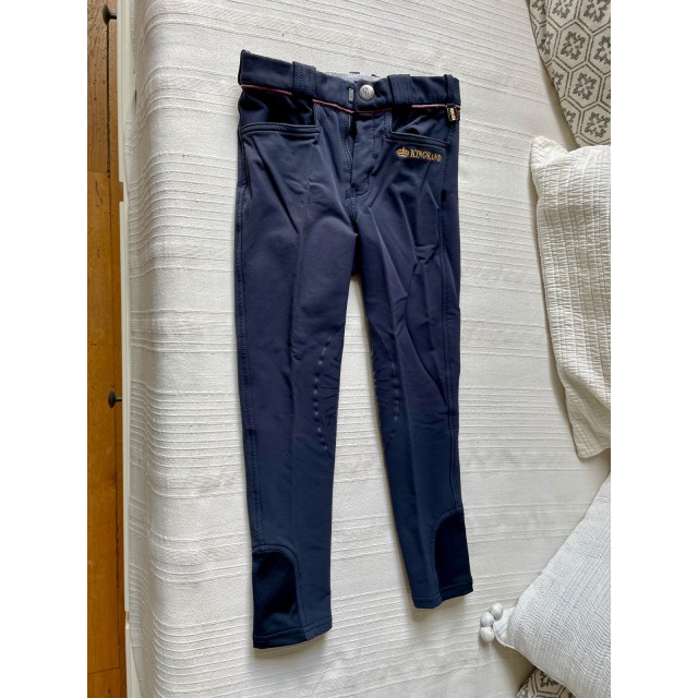 Pantalon d’équitation Kingsland Equestrian, Bleu Marine, taille 122/128 cm