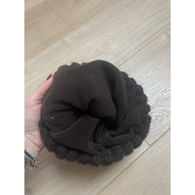 Bonnet marron pikeur