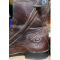 Boots cuir marron v Equi confort