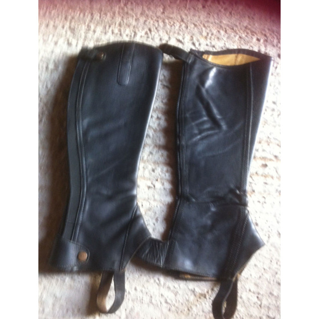 Mini chaps Equicomfort Milano noire Taille MH