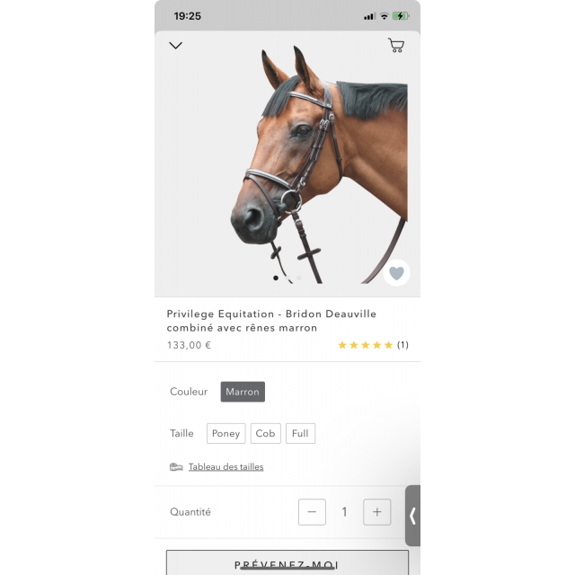 Bridon à vendre