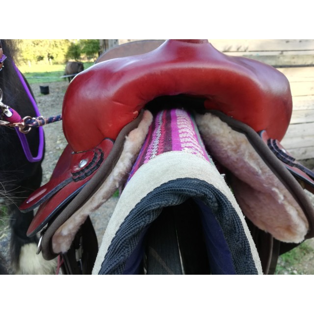Selle Big Horn synthétique et cuir FQ