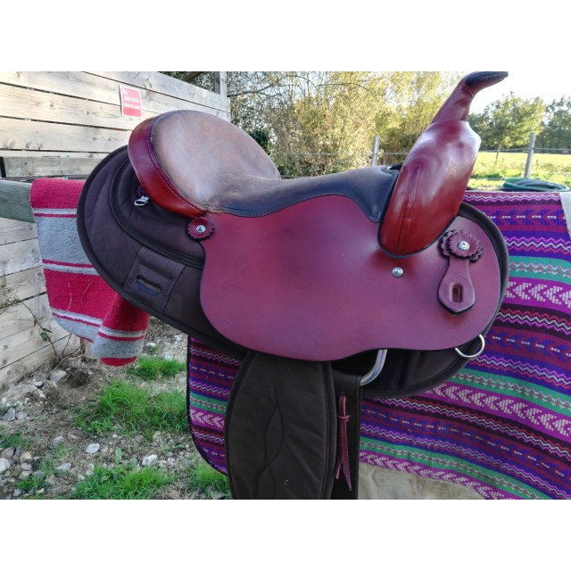 Selle Big Horn synthétique et cuir FQ