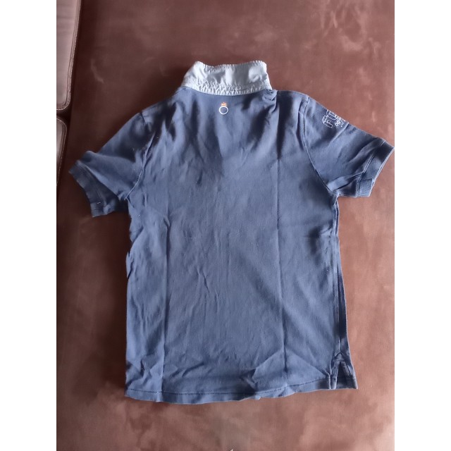 T-shirt bleu manches courtes