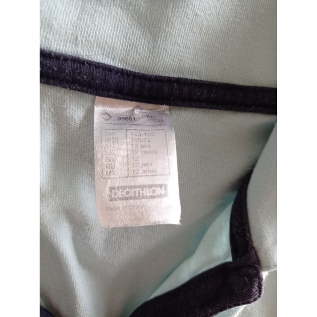 T-shirt bleu manches courtes