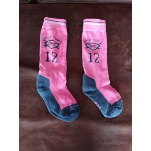 Chaussettes rose et noir