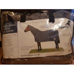 LOT: Couverture box avec couvre cou fixe + sous couverture de même marque (115g+115g) -taille 130  (5'9)