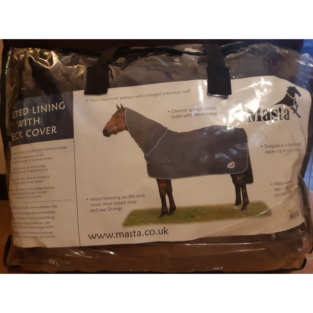 LOT: Couverture box avec couvre cou fixe + sous couverture de même marque (115g+115g) -taille 130  (5'9)