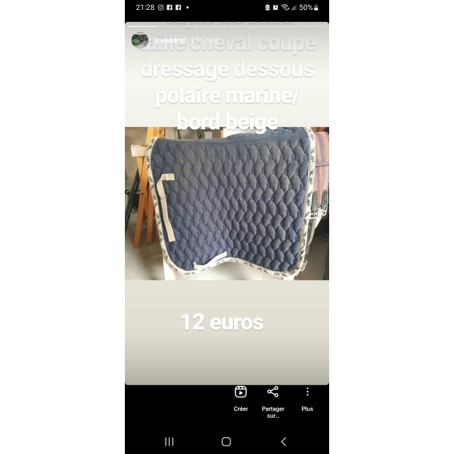 Tapis de selle bombe et protege boulets