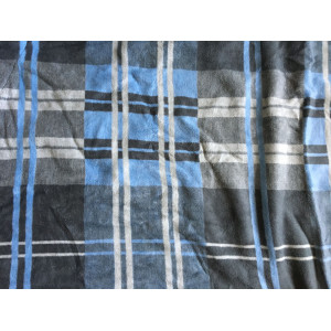 Chemise polaire bleue et grise