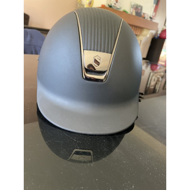 Superbe casque Samshield top leather coque L