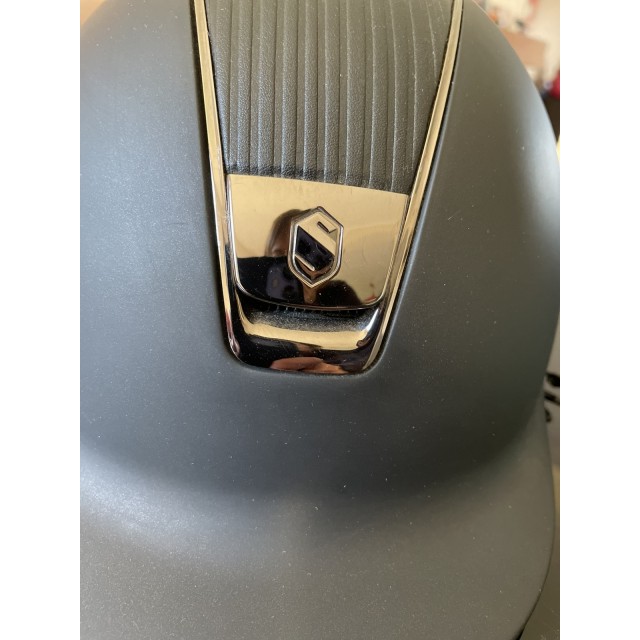 Superbe casque Samshield top leather coque L