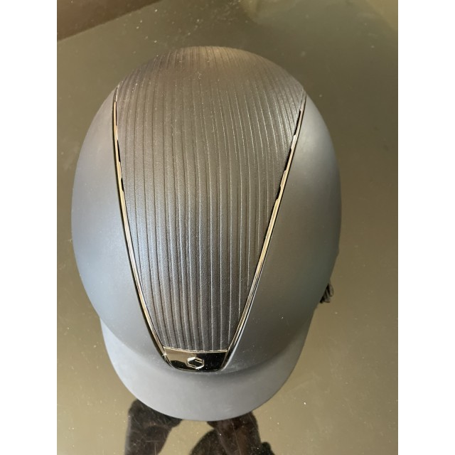 Superbe casque Samshield top leather coque L
