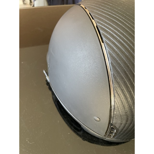 Superbe casque Samshield top leather coque L