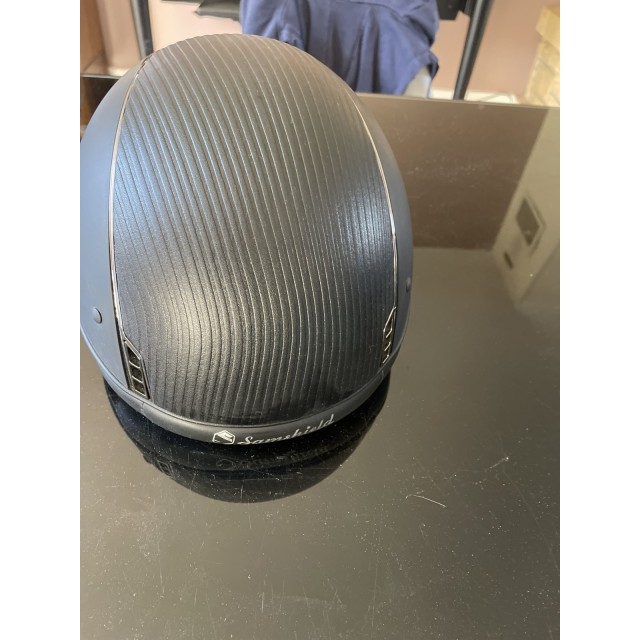 Superbe casque Samshield top leather coque L