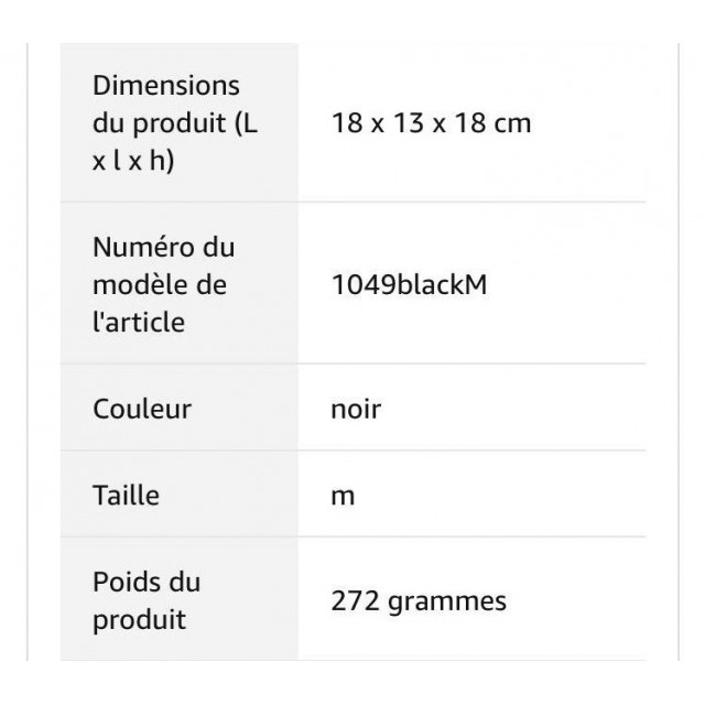 Protege boulet Gera taille M/full noir