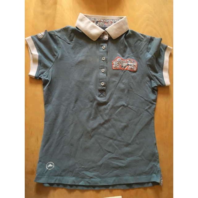 Polo equitheme bleu