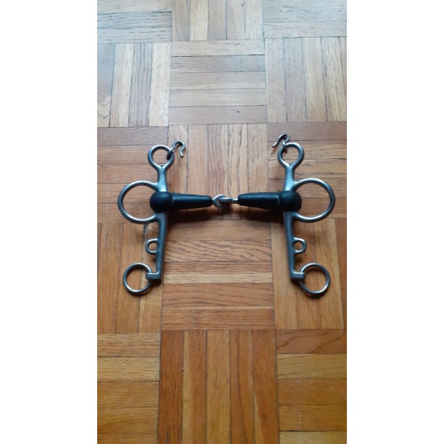 Mors pelham caoutchouc taille 130